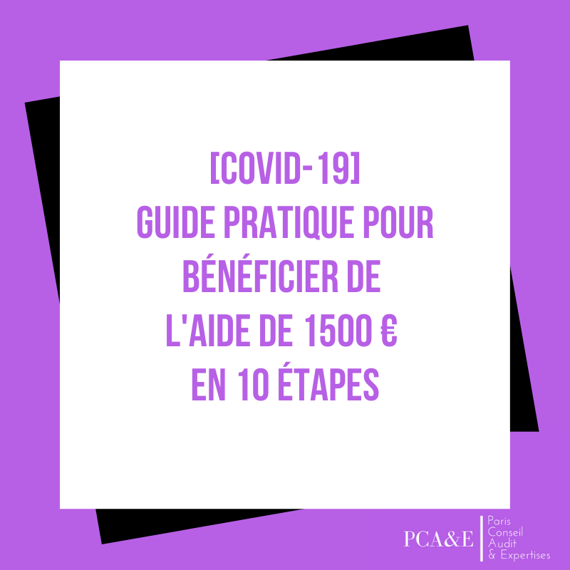 Guide pratique aide 1500 € COVID-19 Coronavirus